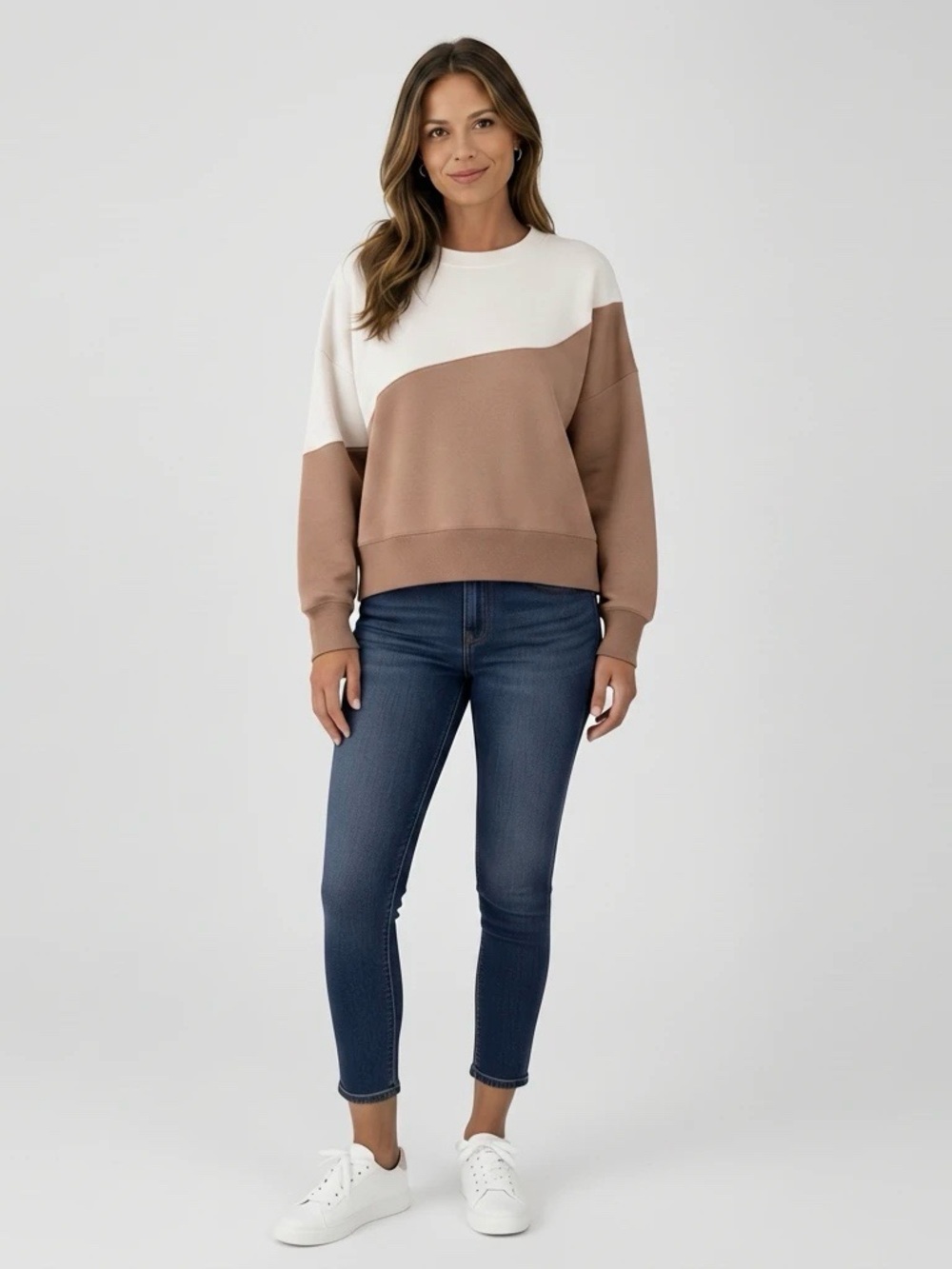 AS Revival by Altar’d State Two-Tone Wavy Colorblock Sweatshirt – Women’s XS